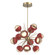 Cabochon Chandelier Large Pendant Gilded Brass (1289|CHB0093-0A-GB-A-001-L1-RE)