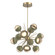 Cabochon Chandelier Large Pendant Gilded Brass (1289|CHB0093-0A-GB-A-001-L1-GE)