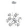 Cabochon Chandelier Large Pendant Classic Silver (1289|CHB0093-0A-CS-WL-001-L3-WM)