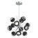 Cabochon Chandelier Large Pendant Classic Silver (1289|CHB0093-0A-CS-S-001-L3-BM)
