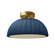 Pleated Dome Semi-Flush (254|CER-6623-MID-BRSS)