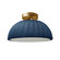 Pleated Dome Semi-Flush (254|CER-6623-MDMT-BRSS)