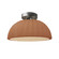 Pleated Dome Semi-Flush (254|CER-6623-ADOB-NCKL)