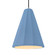 Tall Fluted 1-Light Pendant (254|CER-6607-SKBL-CROM-BKCD)