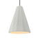 Tall Fluted 1-Light Pendant (254|CER-6607-MAT-CROM-BKCD)