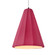 Tall Fluted 1-Light Pendant (254|CER-6607-CRSE-MBLK-WTCD)