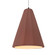 Tall Fluted 1-Light Pendant (254|CER-6607-CLAY-MBLK-WTCD)
