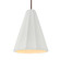 Tall Fluted 1-Light Pendant (254|CER-6607-BIS-DBRZ-RIGID)