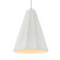 Tall Fluted 1-Light Pendant (254|CER-6607-BIS-CROM-WTCD)