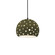 Small Globe 1-Light Pendant (254|CER-6580-MGRN-MBLK-BKCD-LED1-700)