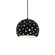 Small Globe 1-Light Pendant (254|CER-6580-BLK-MBLK-BKCD)