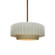 Small Tier Pleated 1-Light Pendant (254|CER-6550-MTGD-BRSS-RIGID)