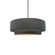 Small Tier 1-Light Pendant (254|CER-6540-GRY-NCKL-RIGID)