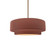 Small Tier 1-Light Pendant (254|CER-6540-CLAY-BRSS-RIGID)