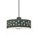 Perforated Dish 1-Light Pendant (254|CER-6467-PWGN-ABRS-BKCD)