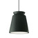 Tall Trapezoid 1-Light Pendant (254|CER-6427-PWGN-MBLK-BKCD)