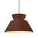 Medium Trapezoid 1-Light Pendant (254|CER-6423-RRST-MBLK-RIGID)