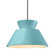 Medium Trapezoid 1-Light Pendant (254|CER-6423-RFPL-MBLK-RIGID)