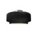 Small Tier Pleated Semi-Flush (254|CER-6370-BLK-NCKL)