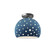 Perforated Medium Globe Semi-Flush (254|CER-6359-MID-NCKL)