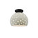Perforated Medium Globe Semi-Flush (254|CER-6359-CRK-MBLK)