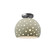 Perforated Medium Globe Semi-Flush (254|CER-6359-CKC-NCKL)