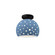 Perforated Small Globe Semi-Flush (254|CER-6357-SKBL-MBLK)