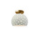 Perforated Small Globe Semi-Flush (254|CER-6357-MAT-BRSS)