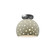 Perforated Small Globe Semi-Flush (254|CER-6357-CKC-NCKL-LED1-700)