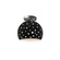 Perforated Small Globe Semi-Flush (254|CER-6357-BLK-NCKL)