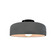 Small Spire Semi-Flush (254|CER-6340-GRY-MBLK)