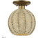 1 Light Antique Gold Leaf Small Semi-Flush (108|60206-48)