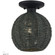 1 Light Black Small Semi-Flush (108|60156-04)