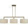 3 Light Antique Gold Leaf Extra Large Linear Chandelier (108|52263-48)