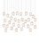 Polpo White 30-Light Linear Multi-Drop Pendant (92|9000-1408)
