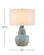Catania Antique Blue Drip Gourd Table Lamp (92|6000-1054)