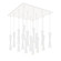 Robson 19-in White 16-Light Dimmable LED Multi Pendant (461|MP42502WH-16)