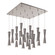 Robson 19-in Brushed Nickel 16-Light Dimmable LED Multi Pendant (461|MP42502BN-16)
