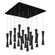 Robson 19-in Black 16-Light Multi Pendant (461|MP42502BK-16)