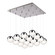 Pluto 20-in Chrome 16-Light Dimmable LED Multi Pendant (461|MP402801CH-16)