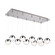 Pluto 27-in Chrome 10-Light Multi Pendant (461|MP402801CH-10)