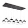 Pluto 27-in Black Chrome 10-Light Dimmable LED Multi Pendant (461|MP402801BC-10)
