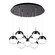 Pluto 18-in Black Chrome 9-Light Dimmable LED Multi Pendant (461|MP402801BC-09)