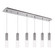 Lena 41-in Chrome 6-Light Dimmable LED Multi Pendant (461|MP21703CH-06)