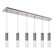 Lena 41-in Brushed Nickel 6-Light Dimmable LED Multi Pendant (461|MP21703BN-06)