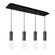 Lena 25-in Black 4-Light Dimmable LED Multi Pendant (461|MP21703BK-04)