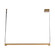 Laurence 41-in Vintage Brass Dimmable LED Linear Pendant (461|LP46841-VB-UNV)