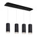 Cameo 25-in Black 4-Light Dimmable LED Multi Pendant (461|MP401432BK-04)