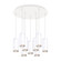 Cameo 18-in White 9-Light Dimmable LED Multi Pendant (461|MP401431WH-09)