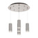 Cameo 14-in Brushed Nickel 5-Light Dimmable LED Multi Pendant (461|MP401431BN-05)